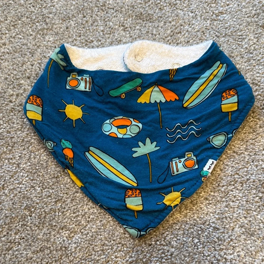Little Sleepies- Surf’s Up Bandana Bib